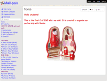 Tablet Screenshot of mail-pals.wikispaces.com