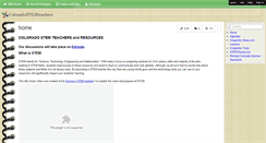 Desktop Screenshot of coloradostemteachers.wikispaces.com