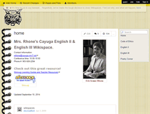 Tablet Screenshot of cayuga-english.wikispaces.com