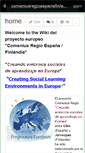 Mobile Screenshot of comeniusregioespanafinlandia.wikispaces.com