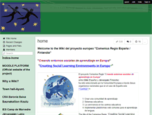 Tablet Screenshot of comeniusregioespanafinlandia.wikispaces.com