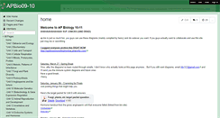 Desktop Screenshot of apbio09-10.wikispaces.com