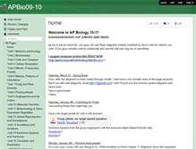 Tablet Screenshot of apbio09-10.wikispaces.com