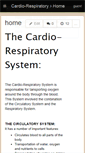 Mobile Screenshot of cardio-respiratory.wikispaces.com