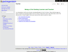 Tablet Screenshot of jackiegerstein.wikispaces.com