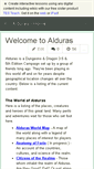 Mobile Screenshot of alduras.wikispaces.com