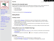 Tablet Screenshot of ctwumath.wikispaces.com