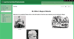 Desktop Screenshot of icantrememberthatwebsite.wikispaces.com