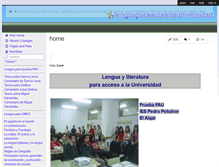 Tablet Screenshot of lenguaparaaccesoauniversidad.wikispaces.com
