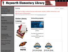 Tablet Screenshot of heyelemlibrary.wikispaces.com