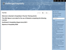 Tablet Screenshot of challengerhospitality.wikispaces.com