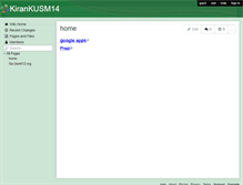 Tablet Screenshot of kirankusm14.wikispaces.com
