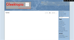 Desktop Screenshot of gleektopia.wikispaces.com