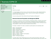 Tablet Screenshot of business-edpm-oa.wikispaces.com