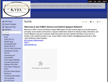 Tablet Screenshot of kvecsupportnetwork.wikispaces.com