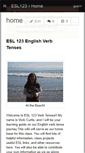 Mobile Screenshot of esl123.wikispaces.com
