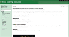Desktop Screenshot of great-teaching-resources.wikispaces.com