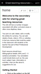 Mobile Screenshot of great-teaching-resources.wikispaces.com