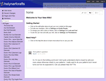 Tablet Screenshot of holynarfcrafts.wikispaces.com