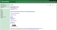 Desktop Screenshot of bbccwallace.wikispaces.com