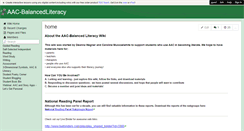 Desktop Screenshot of aac-balancedliteracy.wikispaces.com