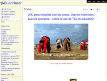 Tablet Screenshot of buenhacer.wikispaces.com