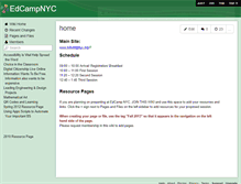 Tablet Screenshot of edcampnyc.wikispaces.com