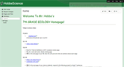 Desktop Screenshot of hobbsscience.wikispaces.com