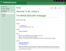 Tablet Screenshot of hobbsscience.wikispaces.com