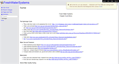 Desktop Screenshot of freshwatersystems.wikispaces.com