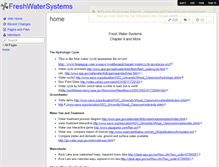 Tablet Screenshot of freshwatersystems.wikispaces.com