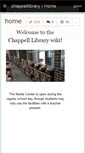 Mobile Screenshot of chappelllibrary.wikispaces.com