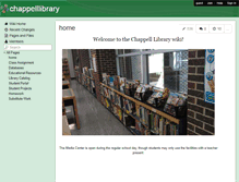Tablet Screenshot of chappelllibrary.wikispaces.com
