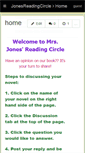 Mobile Screenshot of jonesreadingcircle.wikispaces.com