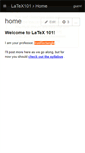 Mobile Screenshot of latex101.wikispaces.com