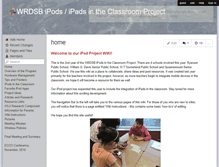 Tablet Screenshot of ipodproject.wikispaces.com