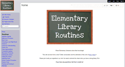Desktop Screenshot of elementarylibraryroutines.wikispaces.com
