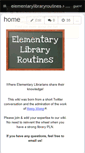 Mobile Screenshot of elementarylibraryroutines.wikispaces.com