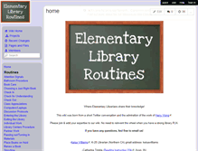 Tablet Screenshot of elementarylibraryroutines.wikispaces.com