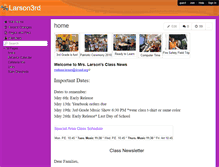 Tablet Screenshot of larson3rd.wikispaces.com