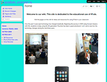 Tablet Screenshot of ipods4classrooms.wikispaces.com