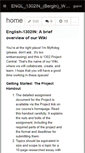 Mobile Screenshot of english-1302-wikiproject-2011.wikispaces.com