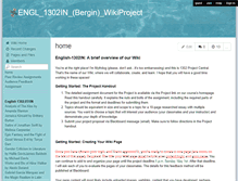 Tablet Screenshot of english-1302-wikiproject-2011.wikispaces.com