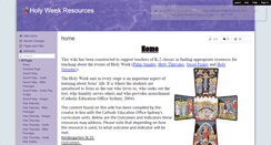 Desktop Screenshot of holyweekresources.wikispaces.com