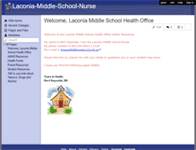 Tablet Screenshot of laconia-middle-school-nurse.wikispaces.com