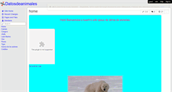 Desktop Screenshot of datosdeanimales.wikispaces.com