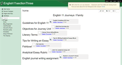 Desktop Screenshot of english11sectionthree.wikispaces.com