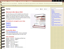 Tablet Screenshot of barrylangarts.wikispaces.com
