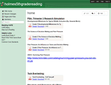 Tablet Screenshot of holmes5thgradereading.wikispaces.com