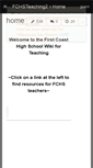 Mobile Screenshot of fchsteaching2.wikispaces.com